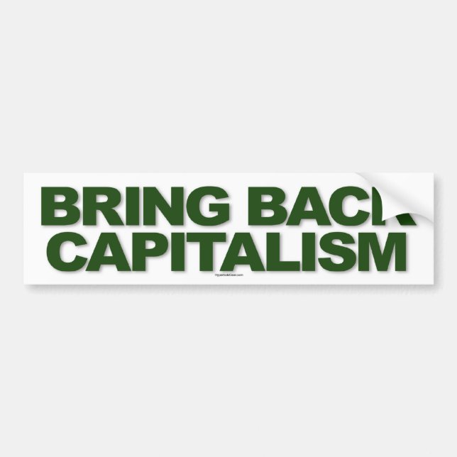 Bring Back Capitalism sticker (Front)