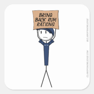 "Bring Back Rum Rations" Sticker