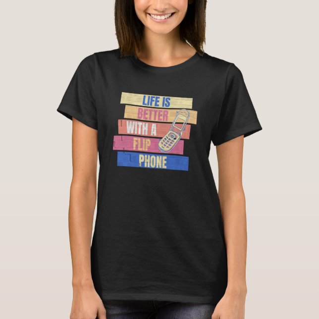 Bring Back The Flip Phone With A Flip Phone T-Shirt (Front)