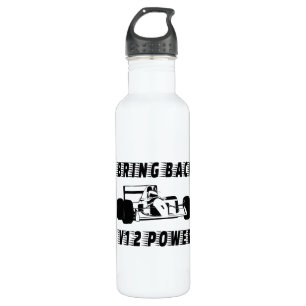 Bring back V12 power Race Car Silhouette 710 Ml Water Bottle