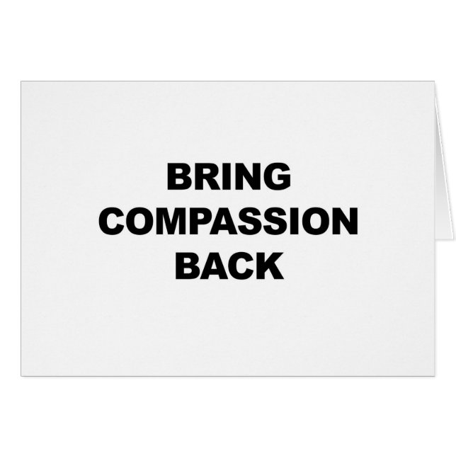 Bring Compassion Back (Front Horizontal)