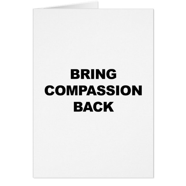 Bring Compassion Back (Front)