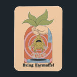 "Bring Earmuffs!" Screaming Mandrake Graphic Magnet<br><div class="desc">Add a dose of magical humor to your collection with this playful “Bring Earmuffs!” design. Featuring a hand holding a mandrake mid-pull — roots wriggling and mouth wide open — this bold illustration captures one of the most unforgettable lessons from Herbology class. With its vintage-inspired color palette and retro poster-style...</div>