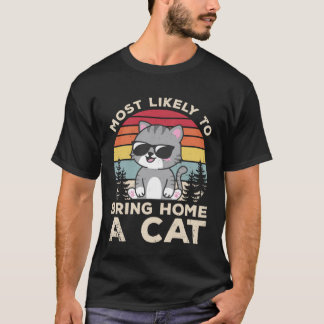 Bring Home Cat Pet Animals Cute Cats Owner Graphi T-Shirt