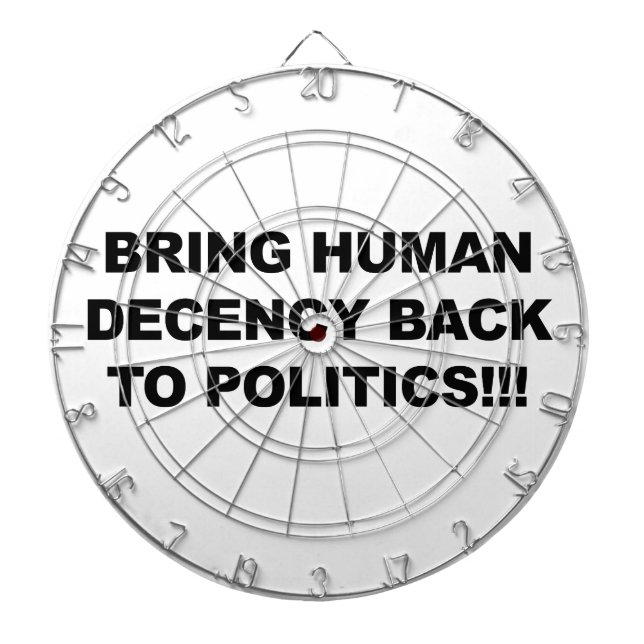 Bring Human Decency Back Dartboard (Front)