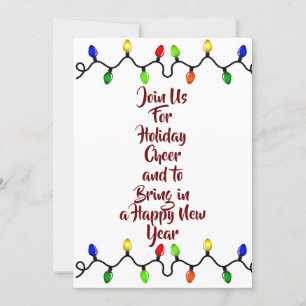BRING IN THE ***NEW YEAR*** HOLIDAY INVITATION