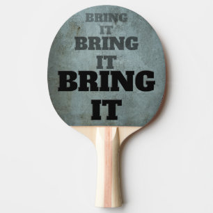 Bring It Grunge Industrial Weathered Ping Pong Paddle