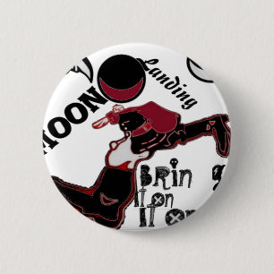 Bring It On – Playful Christmas & Space Mashup 2 Inch Round Button