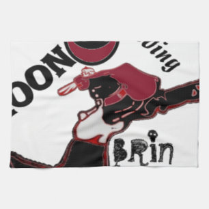 Bring It On – Playful Christmas & Space Mashup Kitchen Towel