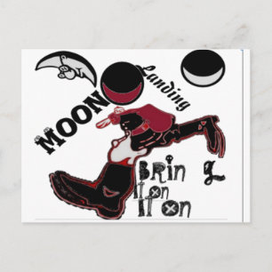 Bring It On – Playful Christmas & Space Mashup Postcard