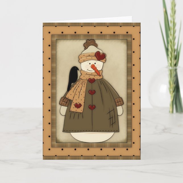 Bring it On Snowgirl (Winter) 2 Greeting Card (Front)
