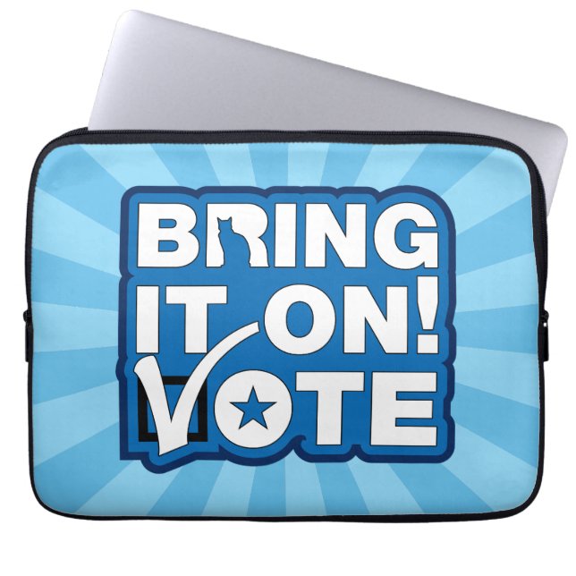 Bring it on! VOTE Laptop Sleeve (Front)
