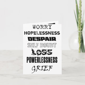 Bring it to God. Greeting card. Card