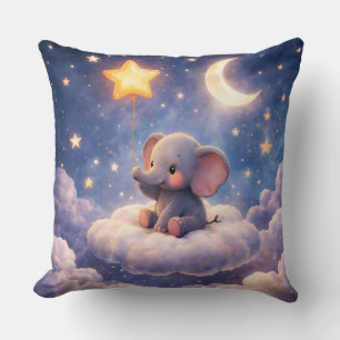 Bring me elephant large square throat throw pillow