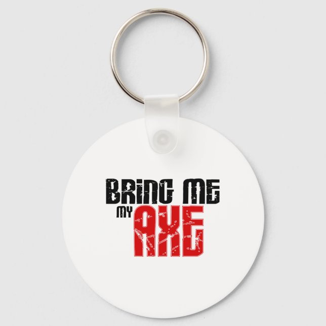 Bring me my Axe (Guitar Month) Keychain (Front)