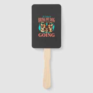 Bring My Dog Retro Dog Lover Hand Fan