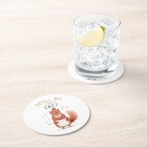 Bring On The Cozy Squirrel Coaster
