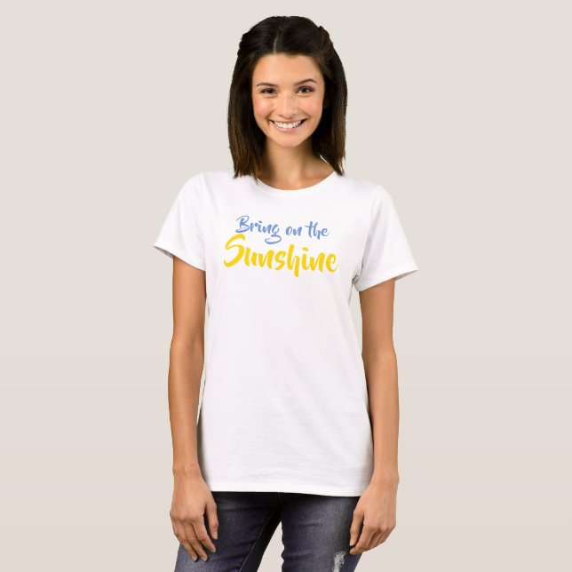 Bring on the Sunshine Blue Yellow Shirts (Front Full)
