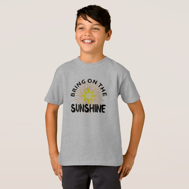 Bring On The Sunshine Design - Kids' Basic T-Shirt (Front Full)