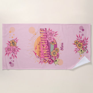 Bring on the Sunshine Graphic Preppy Vintage Beach Towel