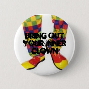 Bring out your inner clown 2 inch round button