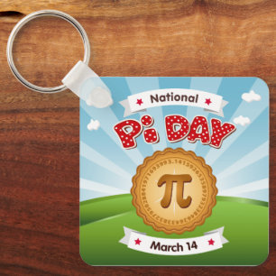 Bring PIE for Pi Day Keychain