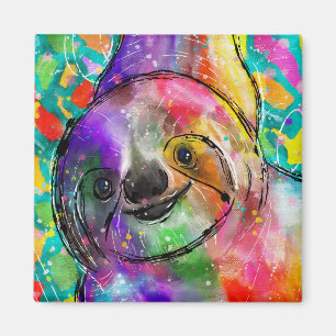 Bring Playful Vibes to Your Space with our Sloth  Magnet