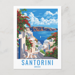 Bring Santorini Home: Santorini Greece Postcard