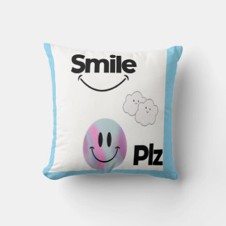 Bring Smile, Positivity &Cheerful Charm with Smile Throw Pillow