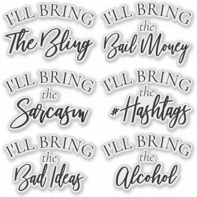 Bring the Bling | Modern Bachelorette Bridal Party (Front)