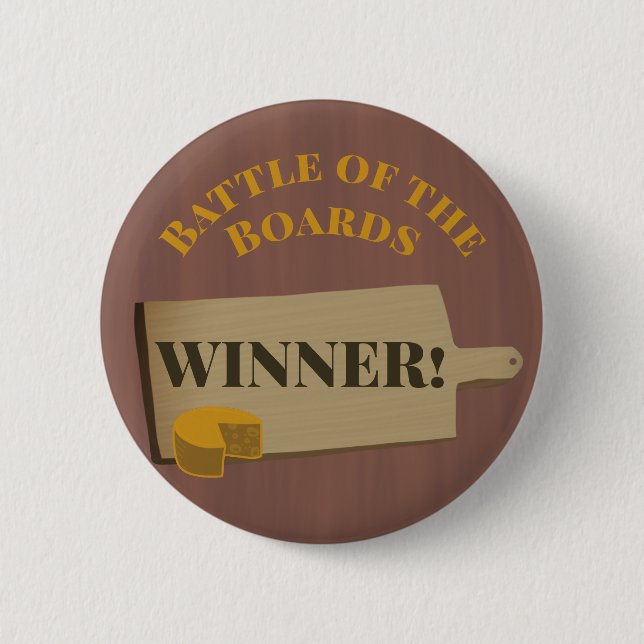 Bring Your Own Board Dinner Party Winner 2 Inch Round Button (Front)