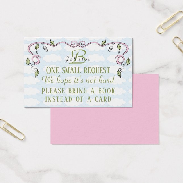 BringABook "Castle/Pink" Insert Card/Personalize (Office)