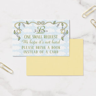 BringABook "Castle/Yellow" Insert Card/Personalize