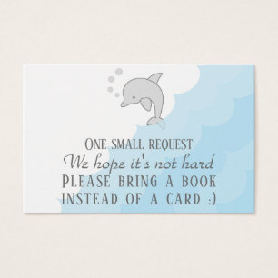 BringABook "Dolphin Blue" Insert Card/Personalize