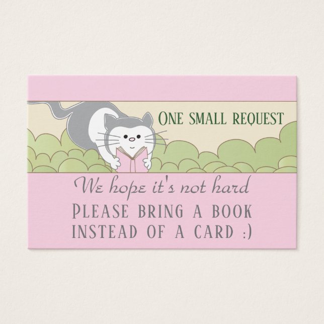 BringABook "Library?Pink" Insert Card/Personalize (Front)