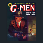 Bring'em Back Dead Poster<br><div class="desc">Vintage Pulp Art</div>