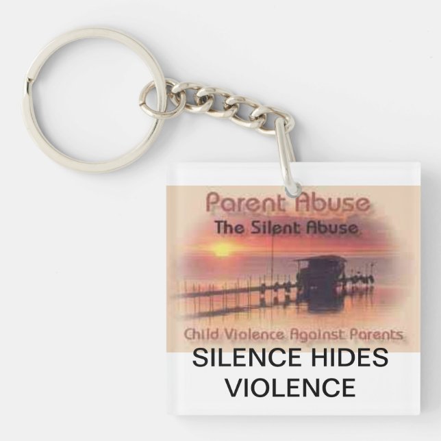 Bringing Awareness to Parental Abuse Keychain (Front)