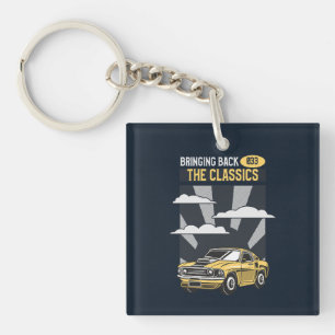 Bringing Back the Classics Retro Muscle Car Keychain