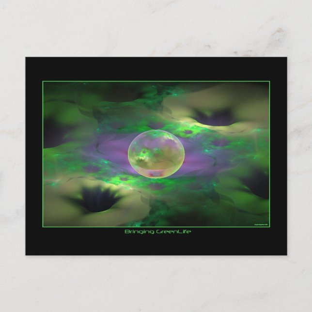 bringing green life postcard (Front)