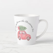 Bringing Home the Christmas Tree, Latte Mug