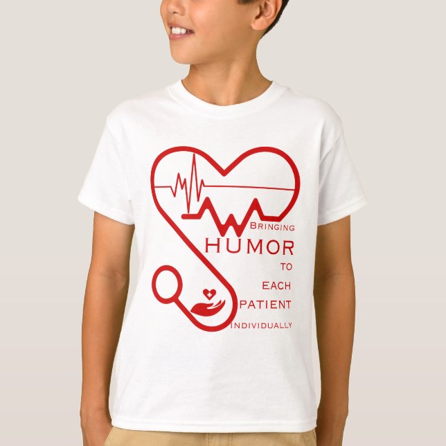 Bringing humour to each patient individually- Nurs T-Shirt (Front)
