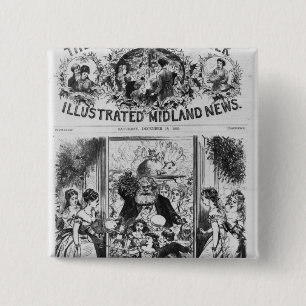 Bringing in Christmas 2 Inch Square Button