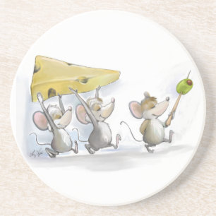 Bringing In The Cheese (with Olives) Coaster
