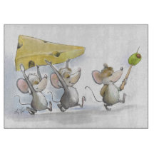 Bringing In The Cheese (with Olives) Cutting Board