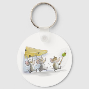 Bringing In The Cheese (with Olives) Keychain