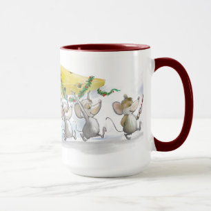 Bringing In The Christmas Cheese Mug