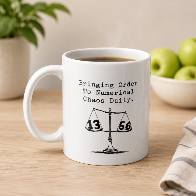 Bringing Order To Numerical Chaos Math Guru Coffee Mug (Creator Uploaded)