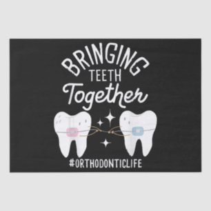 Bringing Teeth Together - Orthodontist Tissue Paper