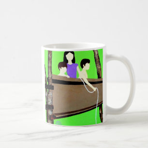 bringing up the cat. coffee mug
