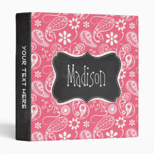 Brink Pink Paisley; Daisy Binder